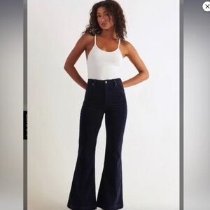 Rolla's East Coast Flare Navy Cords